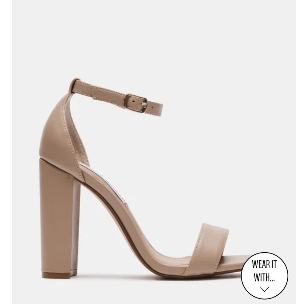 cason blush leather heels